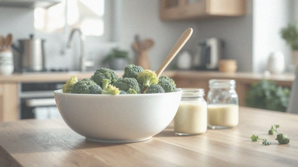 Jak połączyć brokuły z dressingiem?