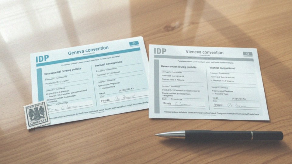 Jakie są wzory międzynarodowego prawa jazdy według konwencji?