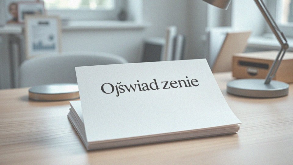 Jak wygląda prawidłowy nagłówek oświadczenia?