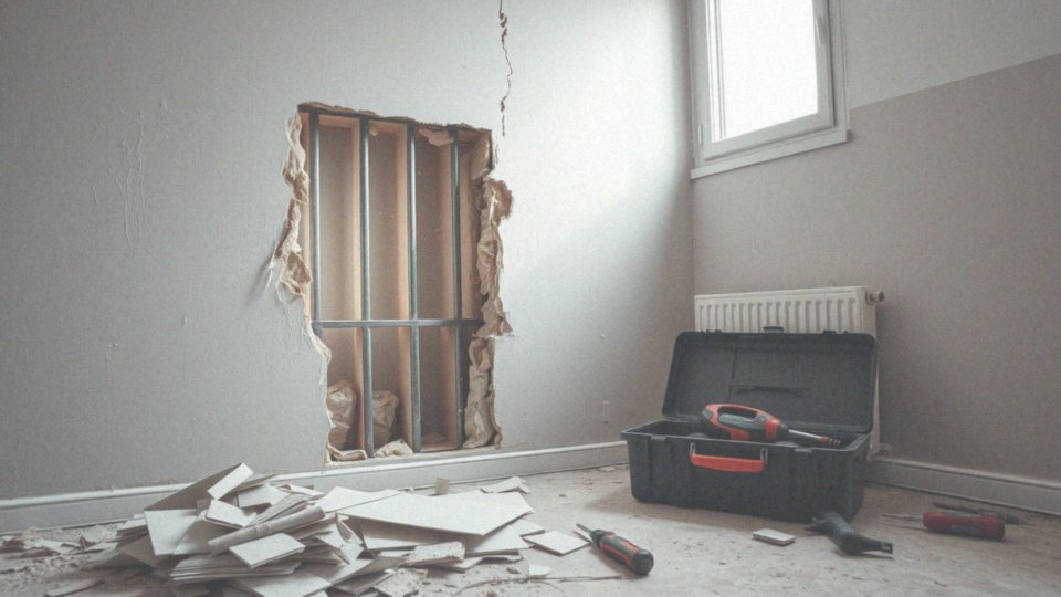 Jak przebiega demontaż ścian działowych z płyt g-k?