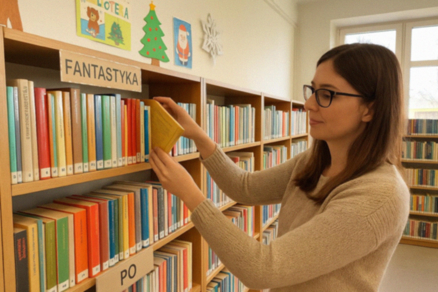 Wystawa ilustracji książki „Gapiszon i …” w Bibliotece w Połańcu